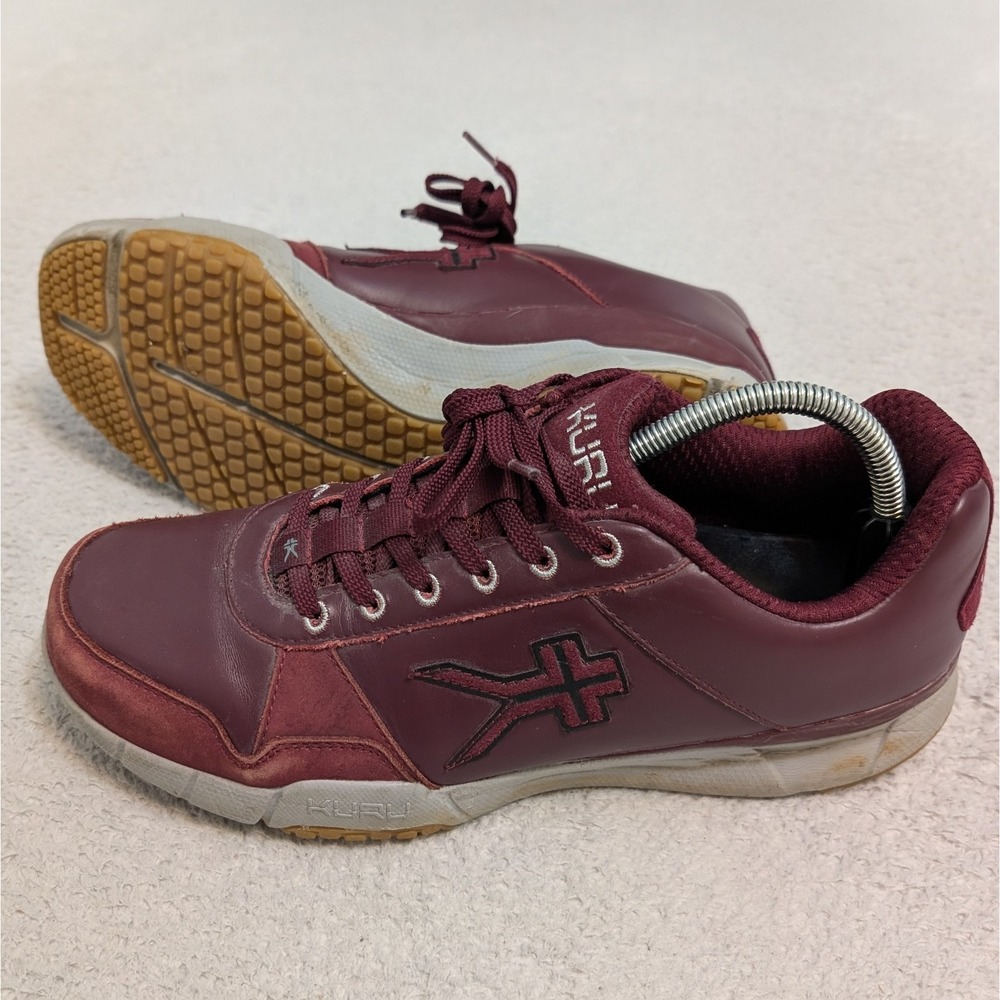 Kuru Quantum Women's Size 11 Comfort Work Shoes Leather Sneakers Red